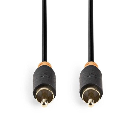 Nedis Digitale Audiokabel - RCA Male - RCA Male - Verguld - 2.00 m - Rond - PVC - Antraciet - Doos - afbeelding 5