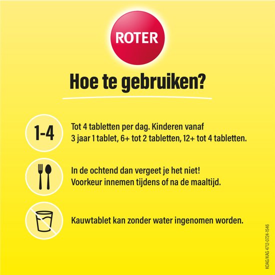 Roter Vitamine C 70 mg - 2 x 400 kauwtabletten - Voordeelverpakking - afbeelding 2