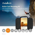 Nedis Actiecamera Bevestigingsset - 12 Stuks - Reiskoffer - Zwart - afbeelding 6