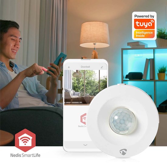 Nedis SmartLife Bewegingssensor - Zigbee 3.0 - Batterij Gevoed - IP20 - Detectiehoek: 120 ° - Detectiebereik: 5 m - Max. batterijduur: 12 Maanden - Wit - afbeelding 7