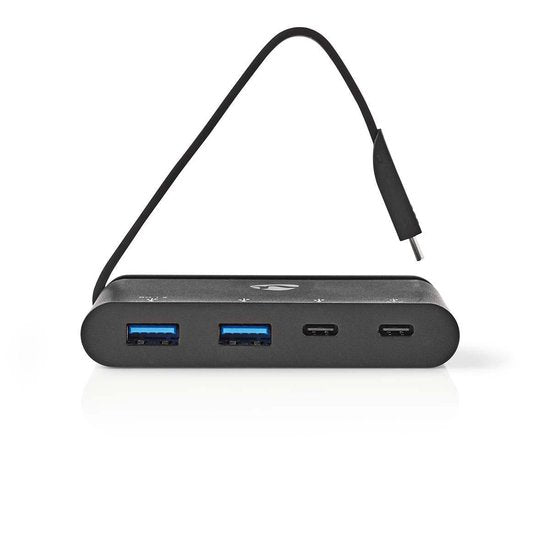 Nedis Computer Hub  USB-C™  2x USB-C™ / 2x USB 3.0 (5 G)  Power Delivery: 100 W  Zwart - afbeelding 10