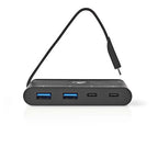 Nedis Computer Hub  USB-C™  2x USB-C™ / 2x USB 3.0 (5 G)  Power Delivery: 100 W  Zwart - afbeelding 10