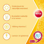 Roter Vitamine C 1000mg bruis - Hoge dosering vitamine C ter ondersteuning van je weerstand - 40 bruistabletten met citroensmaak - afbeelding 8