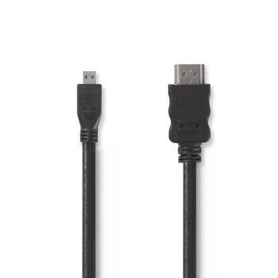 High Speed HDMIâ„¢-kabel met Ethernet | HDMIâ„¢-connector - HDMIâ„¢-micro-connector | 1,5 m | Zwart - afbeelding 13
