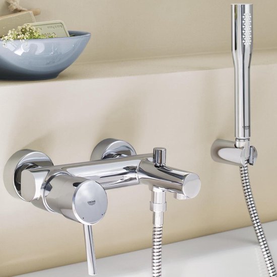 GROHE Concetto Badkraan - met handdouche - 15cm - chroom - 32212001 - afbeelding 3