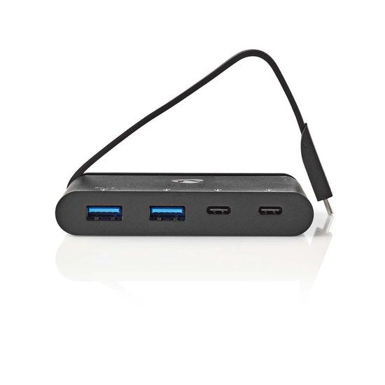 Nedis Computer Hub  USB-C™  2x USB-C™ / 2x USB 3.0 (5 G)  Power Delivery: 100 W  Zwart - afbeelding 9