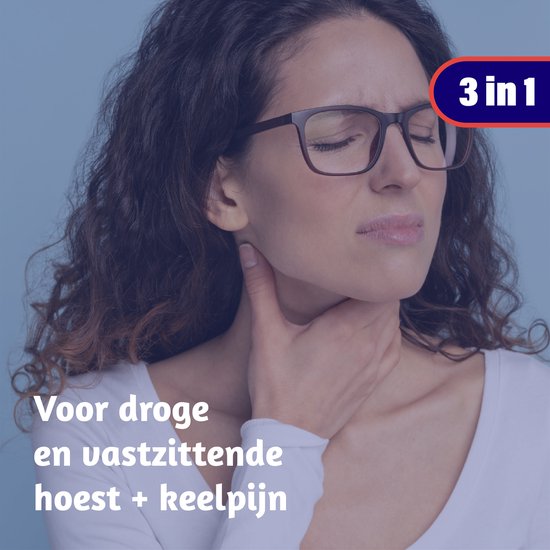 Dampo 3 in 1 Alle Hoest + Keelpijn - Bij droge en vastzittende hoest - Bij keelpijn - Verlicht de luchtwegen - Hoestdrank - Medisch hulpmiddel - 150 ml - afbeelding 5