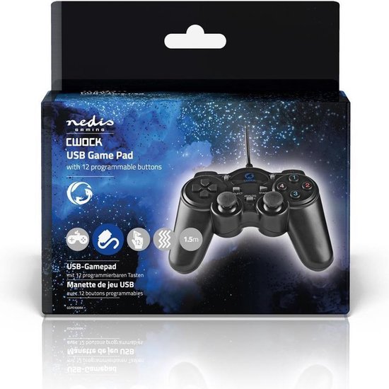 Nedis Gamepad | Force Feedback | USB-Voeding | Werkt met USB-Apparaten - afbeelding 10