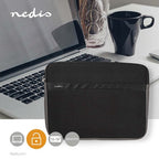 Nedis Notebookhoes - 15 - 16 " - Neopreen - Antraciet / Zwart - 22 mm - 277 mm - 380 mm - afbeelding 3