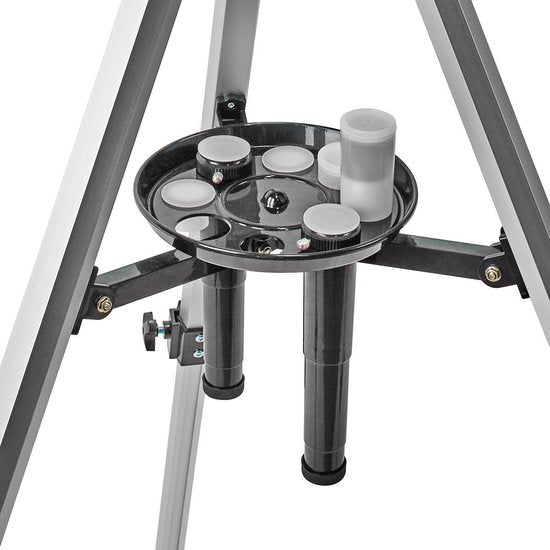 Nedis Telescoop - Diafragma: 50 mm - Brandpuntsafstand: 600 mm - Finderscope: 5 x 24 - Maximale werkhoogte: 125 cm - Tripod - Wit / Zwart - afbeelding 17