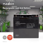Nedis Oplaadbare Loodaccu - Oplaadbaar - 12 V - afbeelding 3