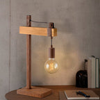 Home sweet home tafellamp Denton - hout - afbeelding 12