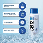 CB12 Original Mondwater - Beschermt 12 uur lang tegen een slechte adem - Met Fluoride voor bescherming tegen gaatjes - Frisse mentholsmaak - Alcoholvrije mondspoeling - 250ml - afbeelding 3