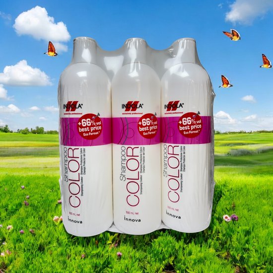 BUNDELKORTING SALE !! INDOLA INNOVA Color Shampoo 3 X 500ml OP = OP - afbeelding 1