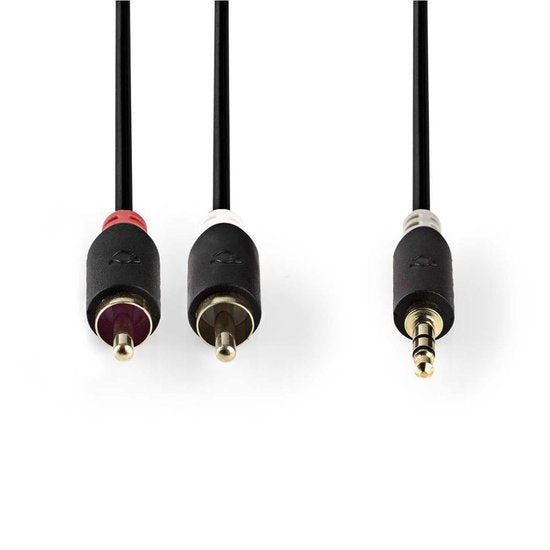 Nedis 3,5mm Jack - Tulp stereo audio kabel - zwart - meter - afbeelding 55