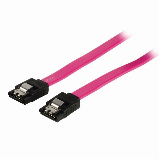 Nedis SATA Kabel - 3 Gbps - SATA 7-Pins Female - SATA 7-Pins Female - Vernikkeld - 0.50 m - Plat - PVC - Rood - Polybag - afbeelding 9