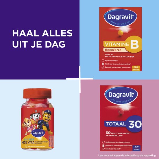 Dagravit Vitamine B Becoforte - Vitamine B3, B5, B6, B11 en B12 helpen om vermoeidheid te verminderen - 100 tabletten - afbeelding 7