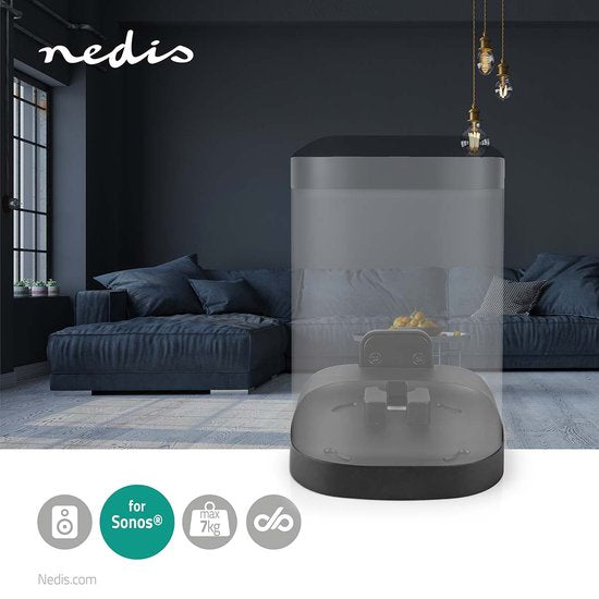 Nedis Speakerbeugel - Geschikt voor Sonos® One SL™ / Sonos® One™ / Sonos® PLAY:1™ - Wand - 7 kg - Vast - ABS / Staal - Zwart - afbeelding 5