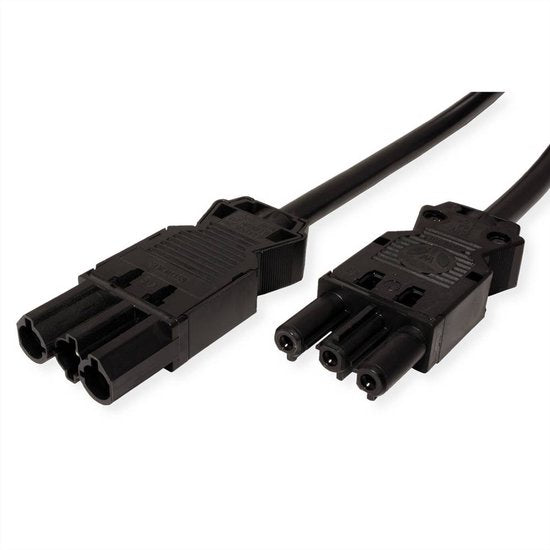 Bachmann installatiestekker stroomkabel - geschikt voor WielandGST18® - GST18® / zwart - 1 meter - afbeelding 1