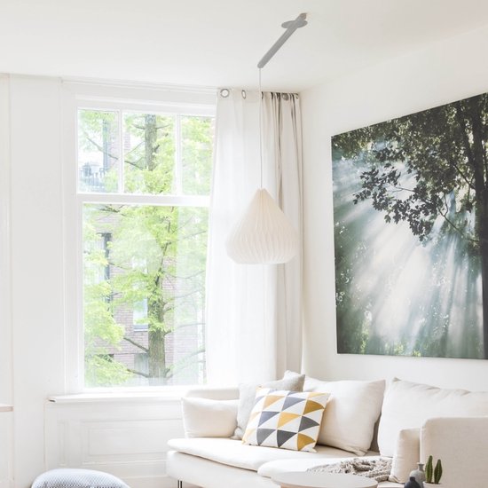 Lightswing® Single 90cm - Ophangsysteem voor één Hanglamp tot 3,5 KG - Roestvrij Staal - 80cm Verplaatsbare Verlichting - Verstelbare Hanglamp Systeem - Hanglampen Eetkamer - afbeelding 5