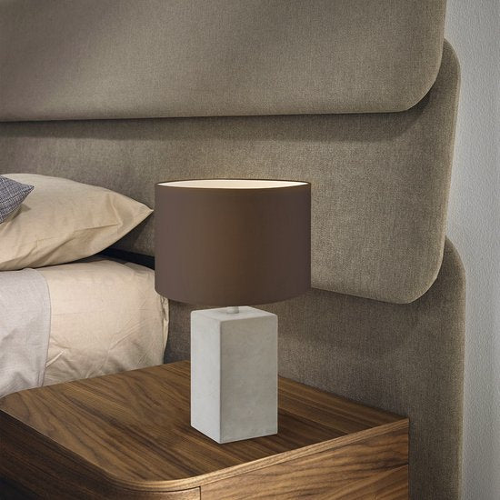 Home Sweet Home - Industriële tafellamp voet Pillar voor lampenkap - Beton - 11/11/32cm - gemaakt van Beton - geschikt voor E27 LED lichtbron - - afbeelding 5