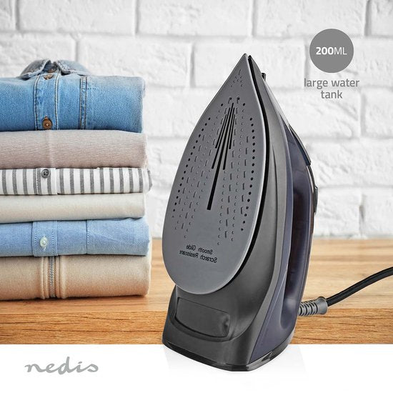 Nedis Stoomstrijkijzer - 2200 W - 25 g/m - Stoomstoot - Keramiek - 0.26 l - afbeelding 5