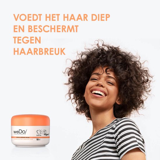 weDo Rich & Repair Mask 150 ML - Haarmasker droog haar - Haarmasker beschadigd haar - afbeelding 4