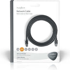 Nedis CAT6 Netwerkkabel - RJ45 Male - RJ45 Male - F/UTP - 15.0 m - Rond - LSZH / PVC - Antraciet - Window Box - afbeelding 2