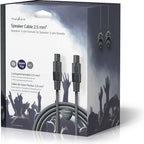 Nedis Speaker-Kabel - 48 0.20 - Koper - m - Rond - PVC - Donkergrijs - Gift Box - afbeelding 10