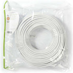 Nedis CAT6 Netwerkkabel - RJ45 Male - RJ45 Male - S/FTP - 30.0 m - Rond - LSZH - Wit - Envelop - afbeelding 2