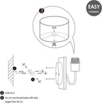 Home Sweet Home - Moderne wandlamp Concrete voor lampenkap - Beton - 13/13/12cm - gemaakt van Metaal - geschikt voor E27 LED lichtbron - voor - afbeelding 3