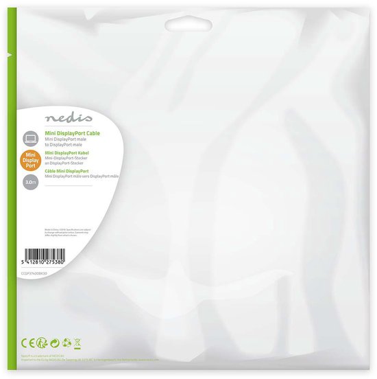 Mini-DisplayPort - | Mini-DisplayPort Male - DisplayPort Male | m | - afbeelding 26
