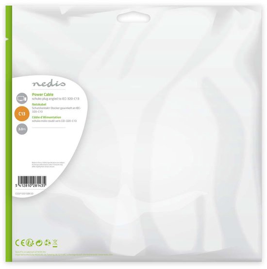 Nedis electriciteitssnoer m Netstekker type C13 - afbeelding 30