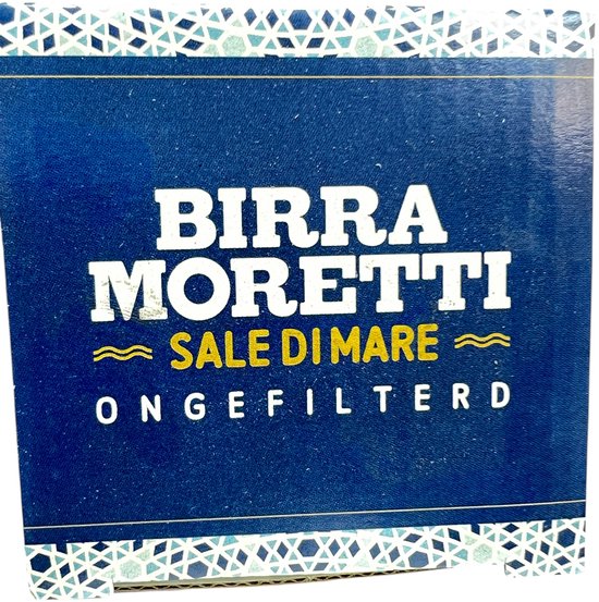 SALE ! 24 stuks Bierglas Birra Moretti Sale di Mare Glazen 250ml - afbeelding 2