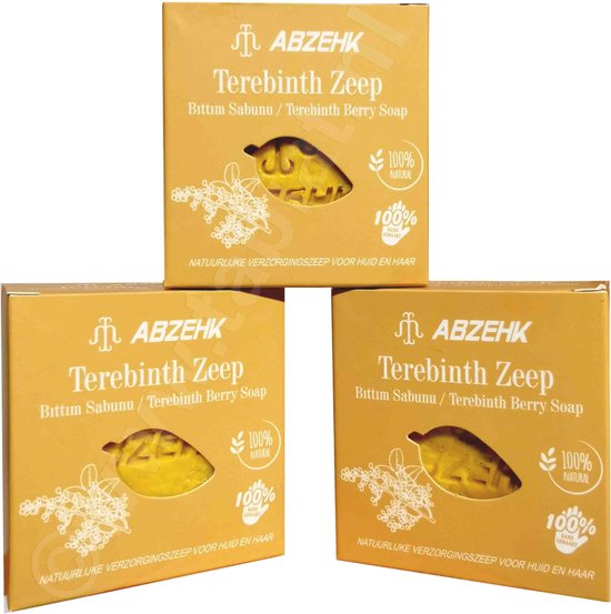 Abzehk Terebinth Berry Soap 100% Handgemaakt - afbeelding 4