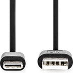 USB-Kabel - USB 2.0 - USB-A Male - USB-C Male - W - 480 Mbps - Vernikkeld - m - Rond - PVC - afbeelding 47