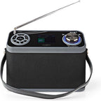 Nedis DAB+ Radio - Tafelmodel - DAB+ / FM - 2.40 " - Kleurenscherm - Batterij Gevoed / Netvoeding - Digitaal - 24 W - Bluetooth - Koptelefoonoutput - Wekkerfunctie - Slaaptimer - IP20 - Handvat - Zwart - afbeelding 1