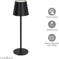 Nedis LED Bureaulamp - Tafellamp - Binnen & Buiten - Oplaadbaar - 150 lm - Zwart - afbeelding 1