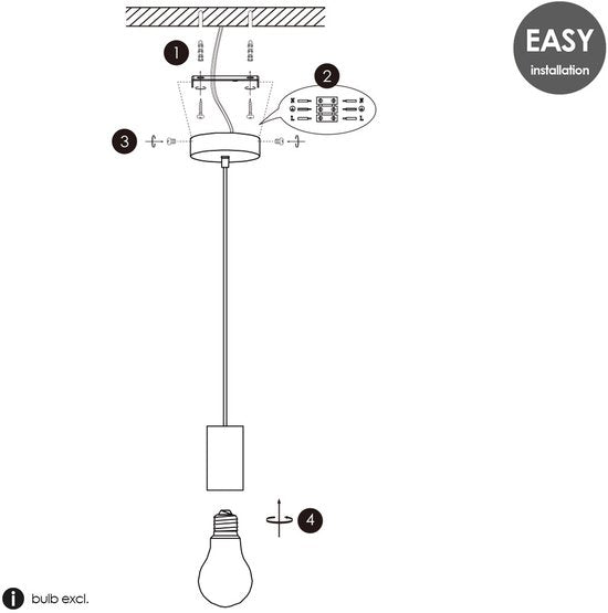 Home Sweet Home - Landelijke Hanglamp Billy - geschikt voor E27 LED lichtbron - hanglamp gemaakt van Bamboe - 10/10/116cm - Pendellamp geschikt voor - afbeelding 2