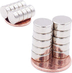 25 Mini Disc Magneten 10x4mm N52 sterk Neodymium Power Magneet - Model Making Foto Whiteboard Koelkast Crafting - klein rond extra sterk - afbeelding 4