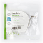 Nedis Stereo-Audiokabel - 3,5 mm Male - 2x 3,5 mm Female - Vernikkeld - 0.20 m - Rond - Wit - Envelop - afbeelding 4