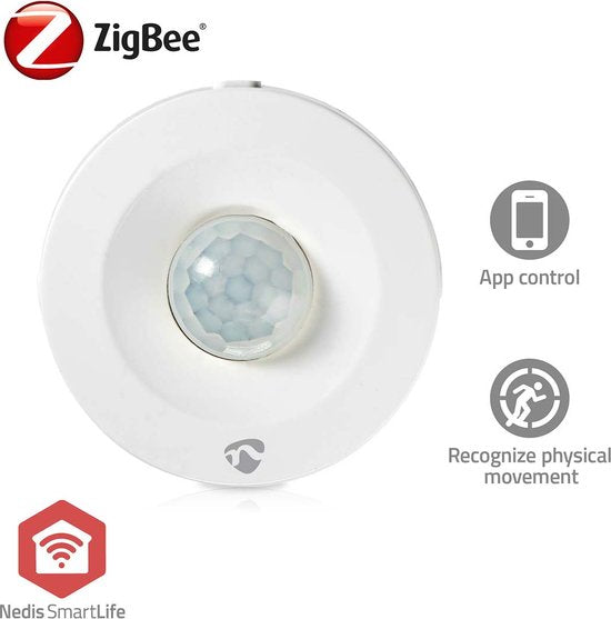 Nedis SmartLife Bewegingssensor - Zigbee 3.0 - Batterij Gevoed - IP20 - Detectiehoek: 120 ° - Detectiebereik: 5 m - Max. batterijduur: 12 Maanden - Wit - afbeelding 5