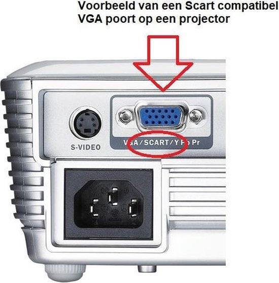 Nedis SCART-Kabel - SCART Male - VGA Female 15p - Vernikkeld - 480p - 2.00 m - Rond - PVC - Zwart - Label - afbeelding 5
