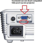 Nedis SCART-Kabel - SCART Male - VGA Female 15p - Vernikkeld - 480p - 2.00 m - Rond - PVC - Zwart - Label - afbeelding 5