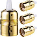 Home Sweet Home - E27 fItting - Goud - 4.8/4.8/5.8cm - Rond - voor E27 lamphouder gemaakt van metaal - geschikt voor E27 lichtbron - ENEC gekeurd - - afbeelding 7