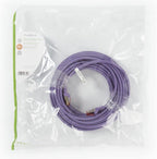 Nedis CAT6 Netwerkkabel - RJ45 Male - RJ45 Male - S/FTP - 15.0 m - Rond - LSZH - Violet - Polybag - afbeelding 3