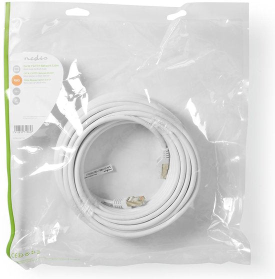 Nedis Cat 8.1 Netwerkkabel - S/FTP - RJ45 Male - RJ45 Male - m - Rond - LSZH - Label - afbeelding 9