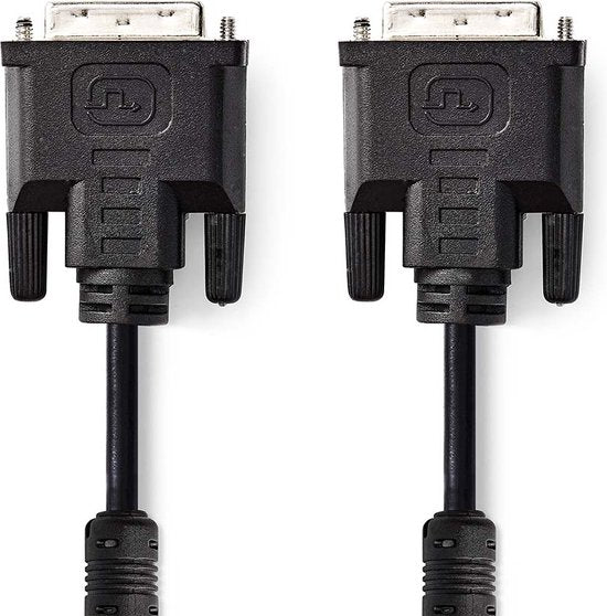 Nedis DVI-Kabel - DVI-I 24+5-Pin Male - DVI-I 24+5-Pin Male - 2560x1600 - Vernikkeld - 2.00 m - Recht - PVC - Zwart - Envelop - afbeelding 3