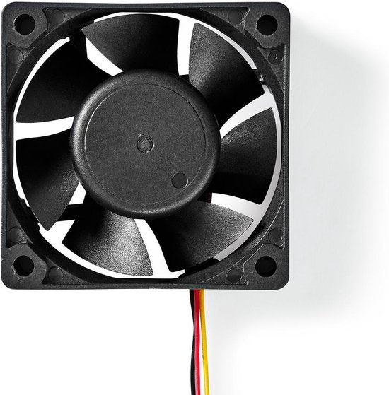 Nedis DC Ventilator - DC - Grootte ventilator: 60 mm - 3-Pin - 32.3 dBA - Zwart - afbeelding 1