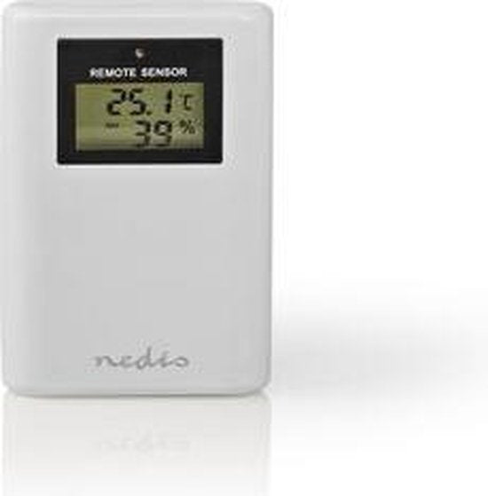 Nedis Weerstation - Binnen & Buiten - Radiogestuurde klok - Inclusief draadloze weersensor - Weersvoorspelling - Barometer - Tijdweergave - LCD met Achtergrondverlichting - Wekkerfunctie - afbeelding 17